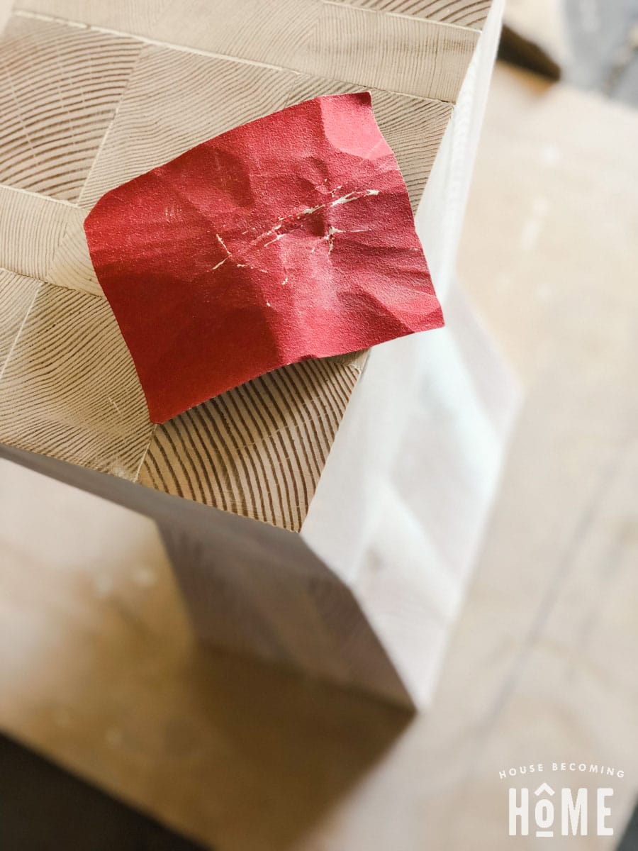 Sand sharp corners
