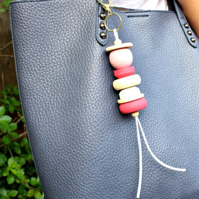 Wood & Leather Bag Tassel