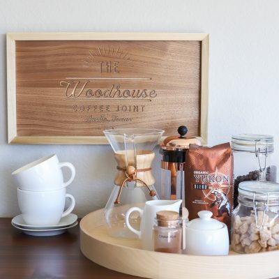 DIY Coffee Shop Sign