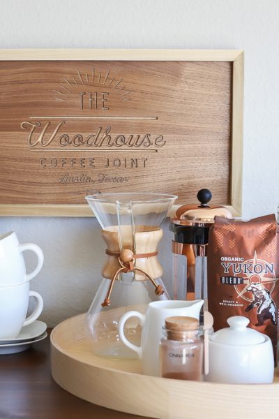 How to make a DIY wood personalized coffee shop sign
