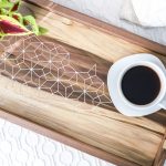 How to make a DIY wood and epoxy resin inlay coffee tray