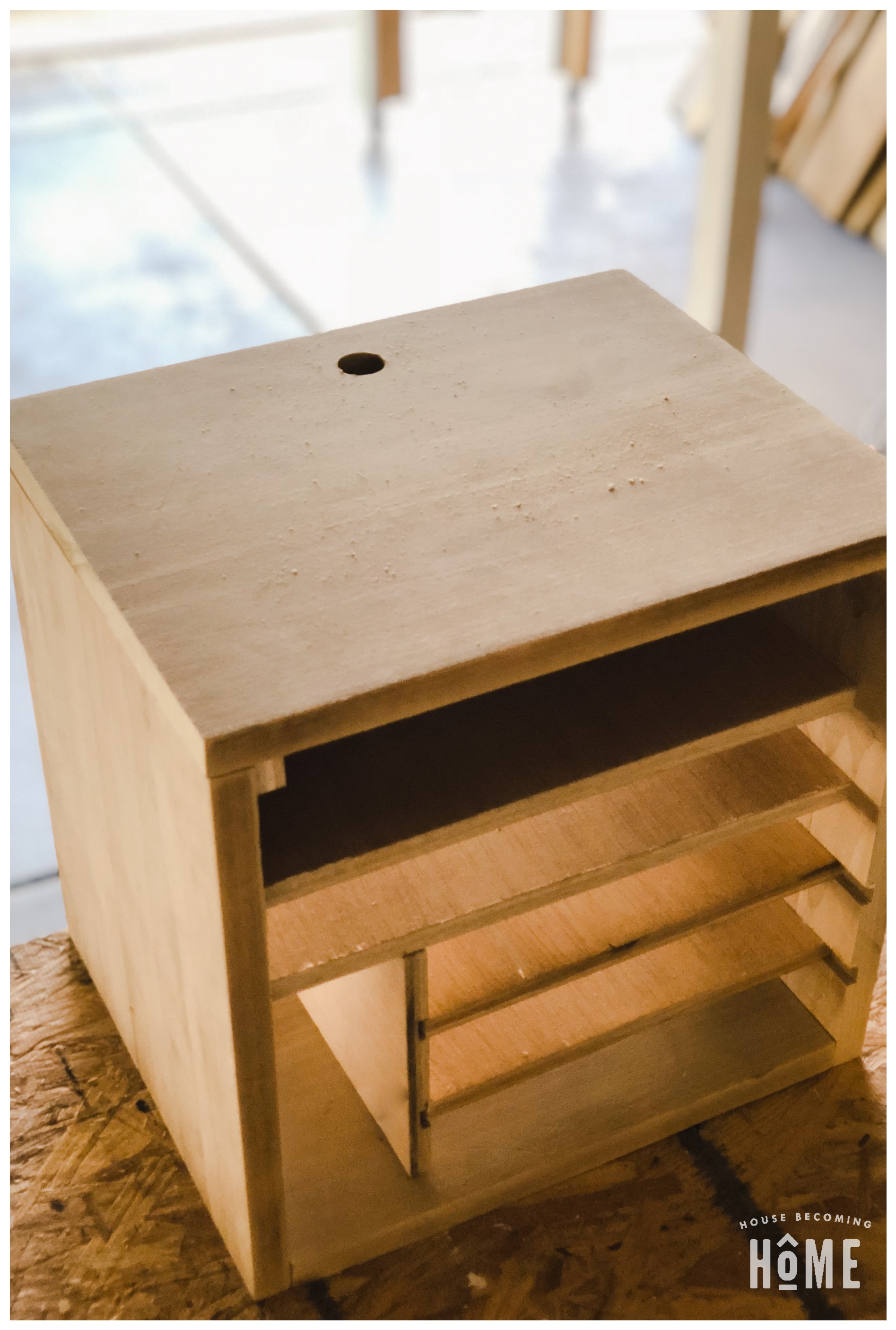 Back View of Completed Charging Station