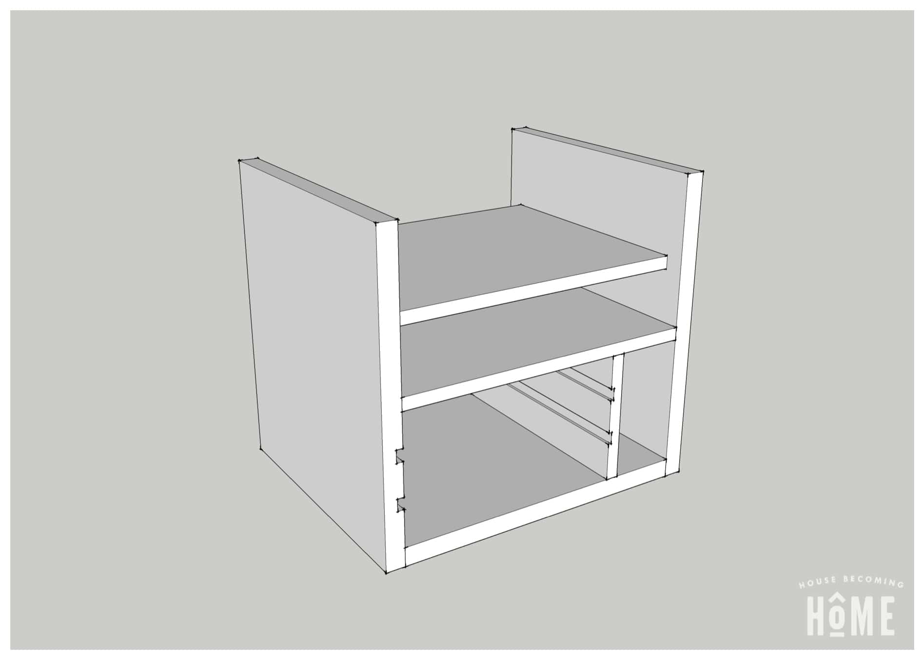 Charging Station Plans Vertical Shelf