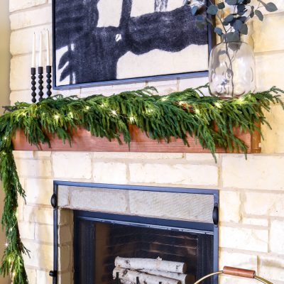 DIY Wood Mantel