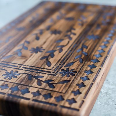 Walnut Cutting Board with Epoxy Resin Inlay