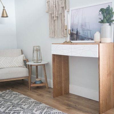 Modern Waterfall Console Table