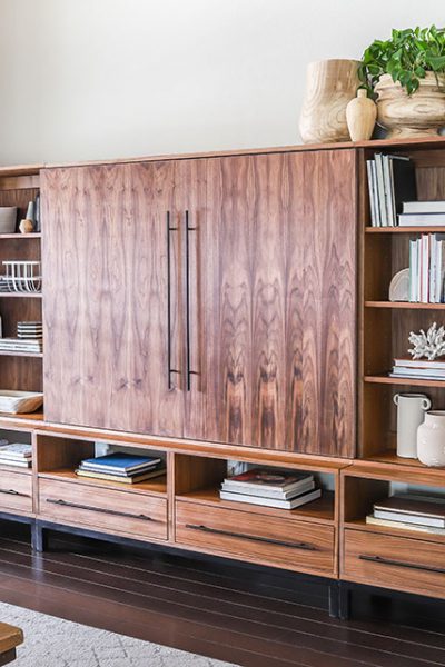 How to build a DIY entertainment center - Arhaus-inspired Sullivan Wall Unit Media Center PLANS by Jen Woodhouse