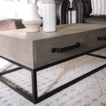 How to build a wood and steel coffee table with storage drawers