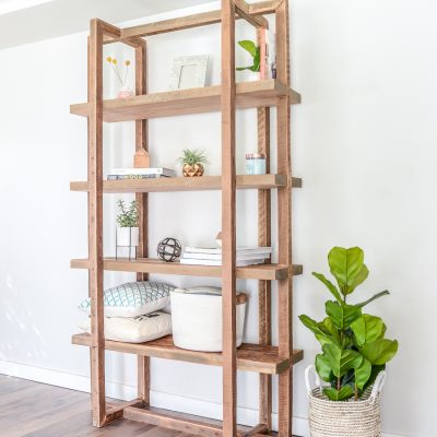 DIY Geometric Bookshelf