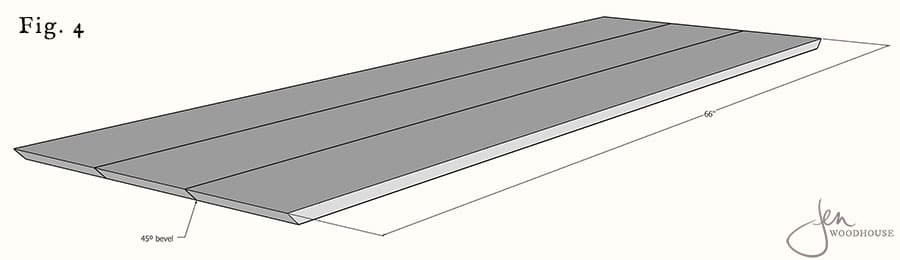 DIY dining table plans trestle angled legs