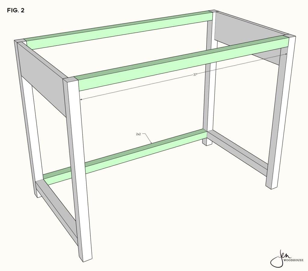 How to build a DIY makeup vanity desk table