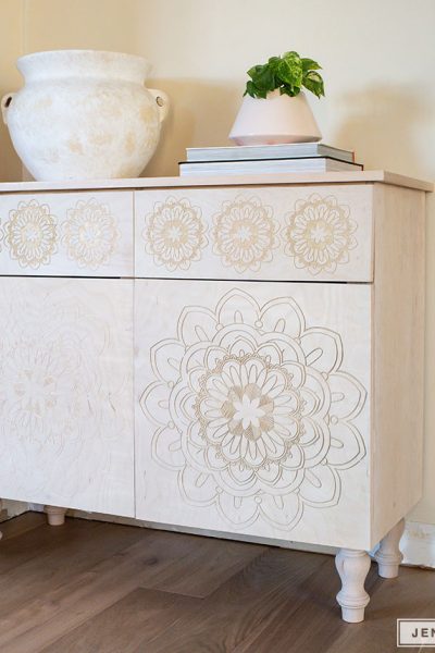 How to build a DIY carved entryway cabinet