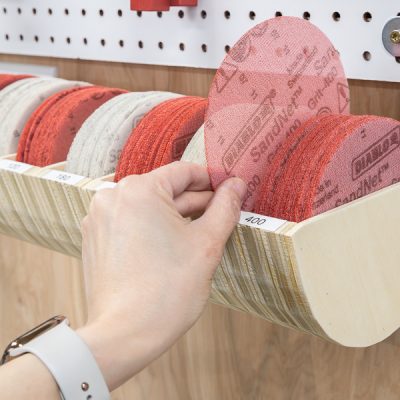 DIY Sanding Disc Storage Organizer