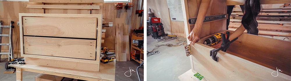 How to build and install drawers the easy way