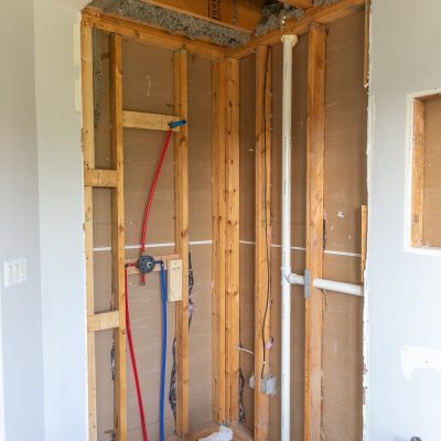 Guest Bathroom Renovation (Part 3) – Plumbing Rough-In and Floor Leveling
