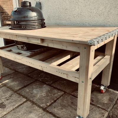 Mobile Kamado Grill Table