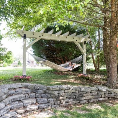 Pergola Hammock Stand / Outdoor Projector Screen