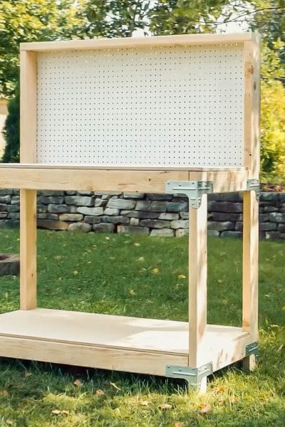 DIY workbench built from a kit