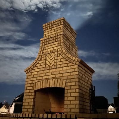 Outdoor Fireplace Build