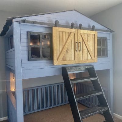 Loft house bed