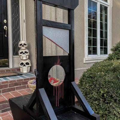 DIY Guillotine Halloween Candy Bowl