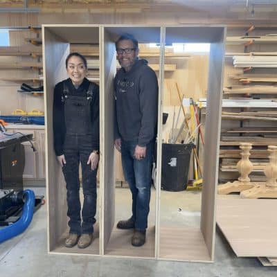 How To Build Mudroom Lockers with Drawers and Upper Cabinets Part 4