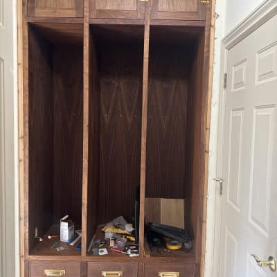 DIY Mudroom Lockers Part 6: Inset Doors and Drawers