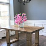 How to build a DIY husky modern dining table. Free plans by Jen Woodhouse.