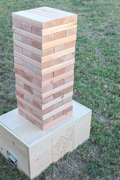How to make a DIY giant Jenga outdoor yard game
