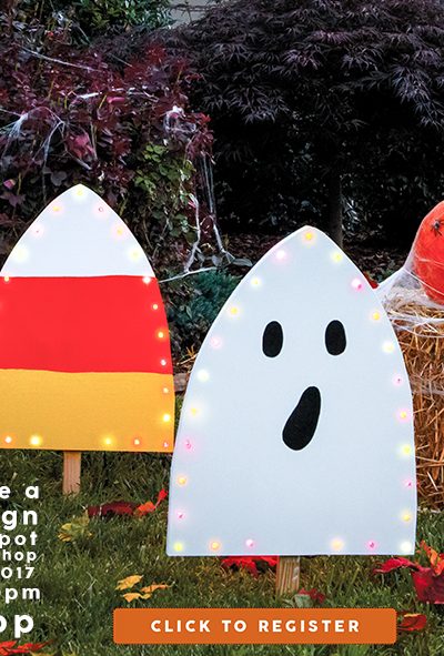Attend The Home Depot's DIH Workshop and learn how to make a Harvest Yard Sign