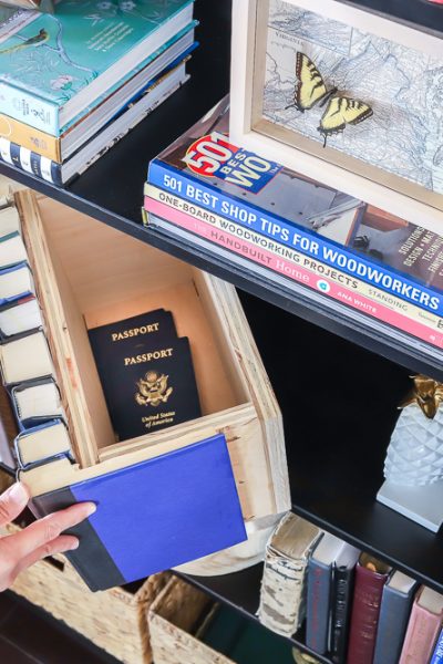 Make a secret hiding place! This book storage box is perfect for hiding small valuables.