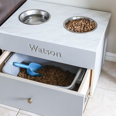 Large Dog Food Station