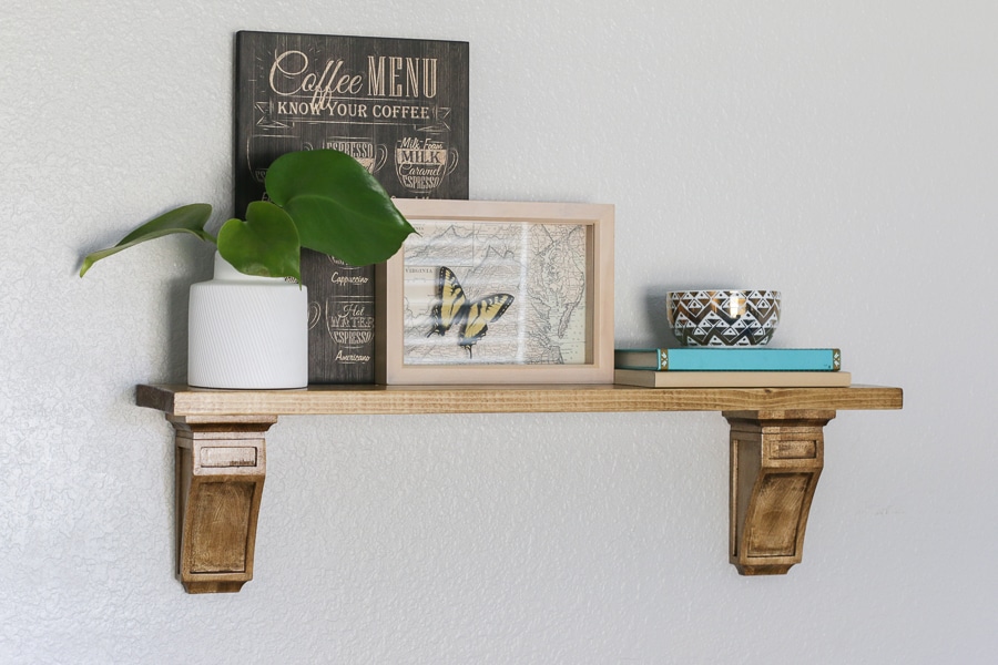 DIY Shelf with Corbels
