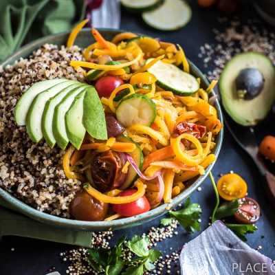 Easy Veggie Quinoa Bowl