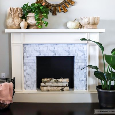 DIY Faux Fireplace with Smart Tiles