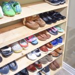 Large shoe rack, super-sized shoe rack, oversized shoe rack, DIY shoe rack, building plans for shoe rack