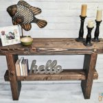 How to build a chunky 4x4 console table