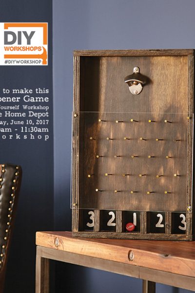 Learn how to make a DIY Bottle Opener Plinko Game at The Home Depot DIY Workshop