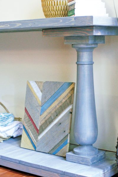 Free plans! How to build a DIY balustrade console table inspired by Restoration Hardware