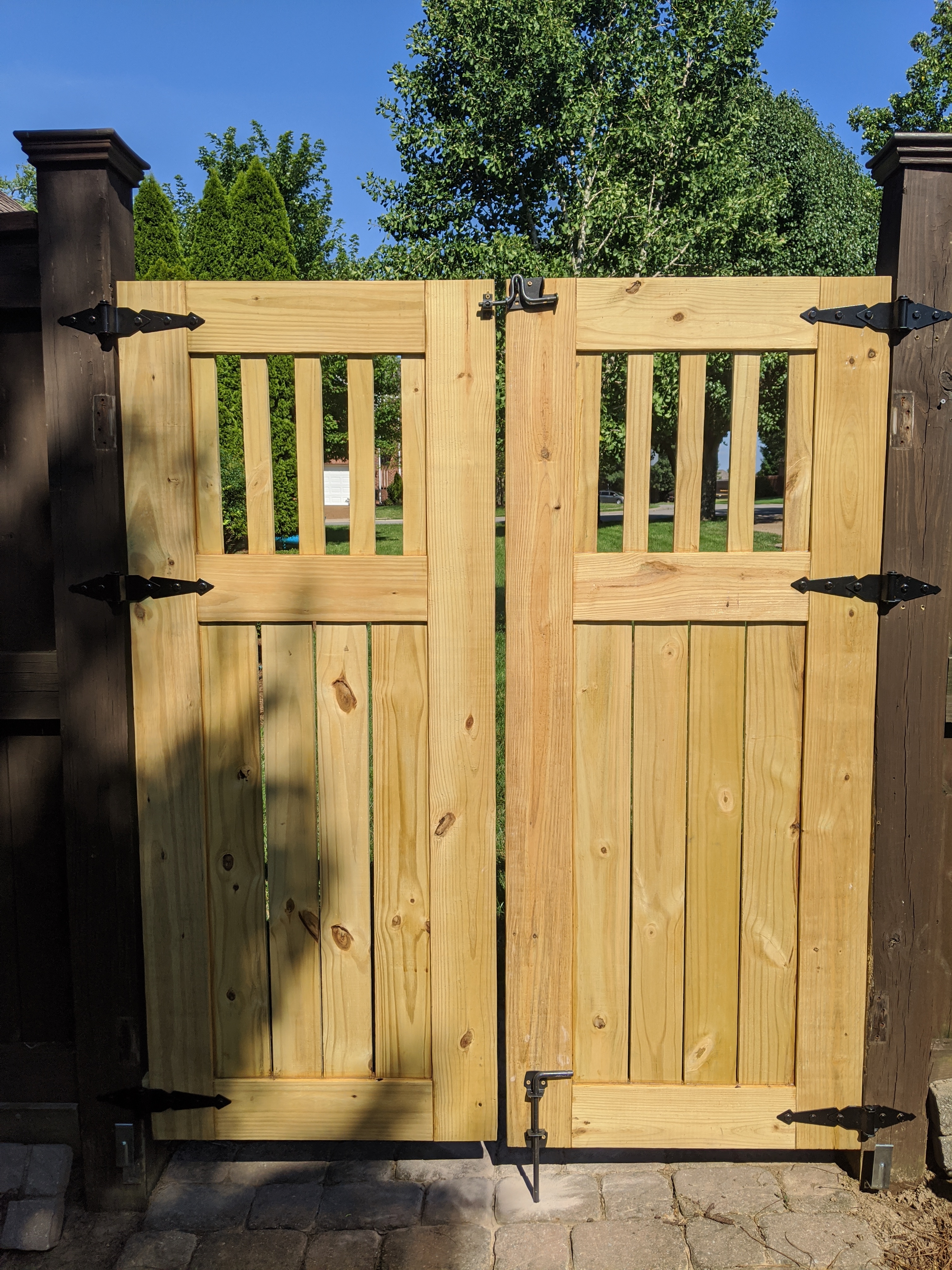 Twin DIY Wooden Garden Gates