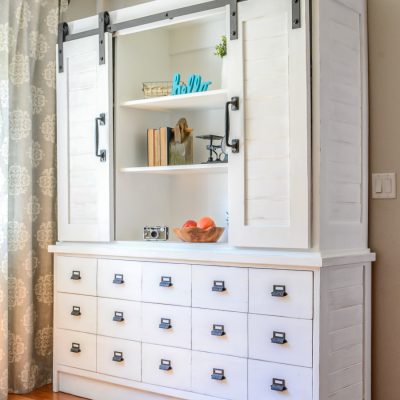 Sliding Barn Door Buffet