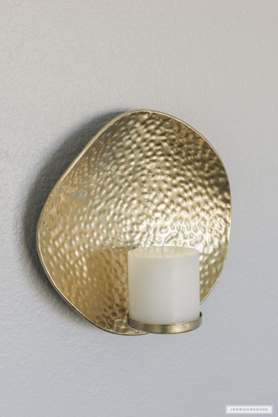 How to make a DIY metal candleholder wall sconce