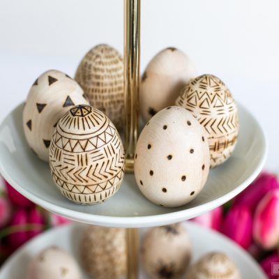 Wood Burned Easter Eggs