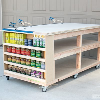Workbench With Shelves
